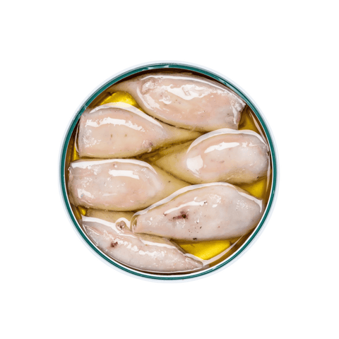 Chipirones Rellenos en Aceite de Oliva 110g - La Curiosa