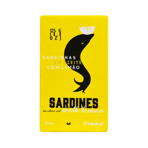 Sardinas en Aceite de Oliva y Limón 120g - Ati Manel