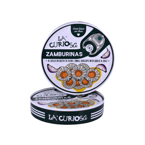 Zamburiñas al Ajillo 110g - La Curiosa