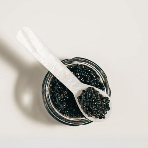 Cuchara de Caviar de Madre Perla